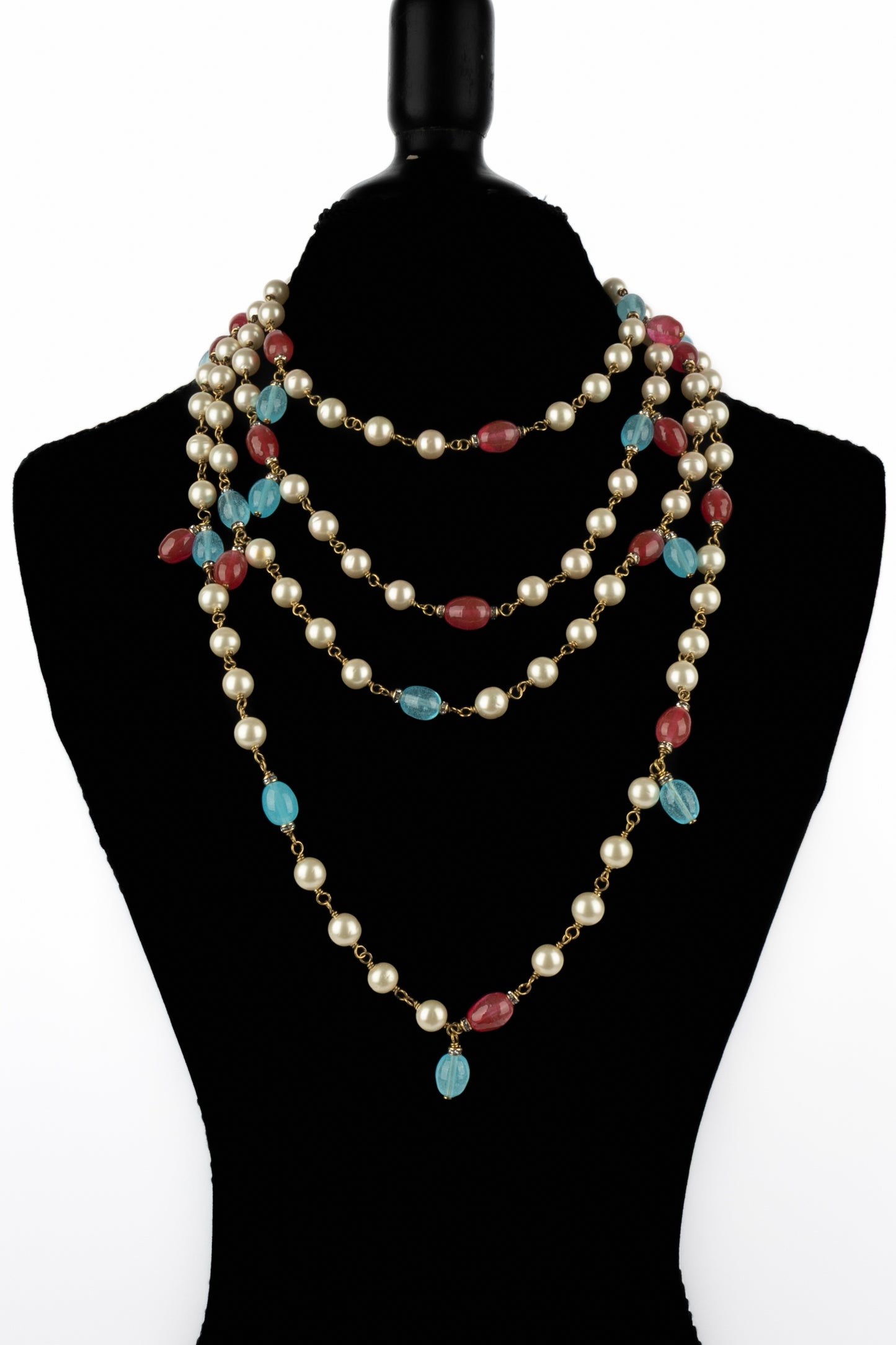Collier de perles Chanel 1980's