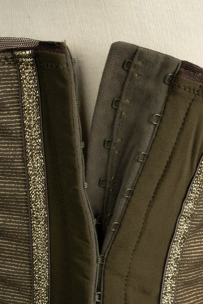 Haut bustier vert John Galliano 