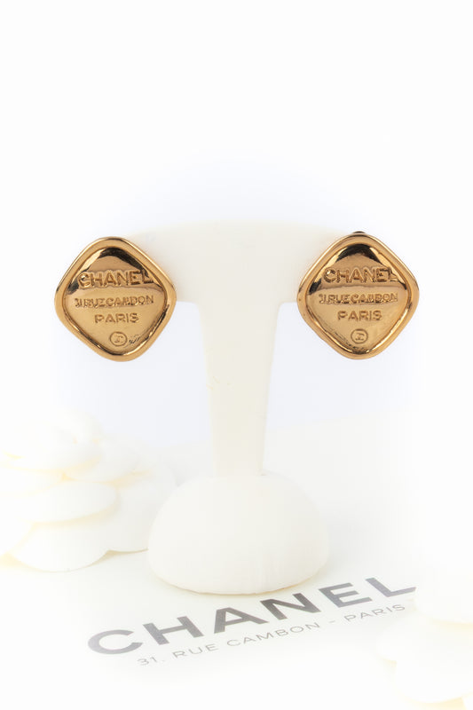 Boucles d'oreilles cc Chanel 1980's
