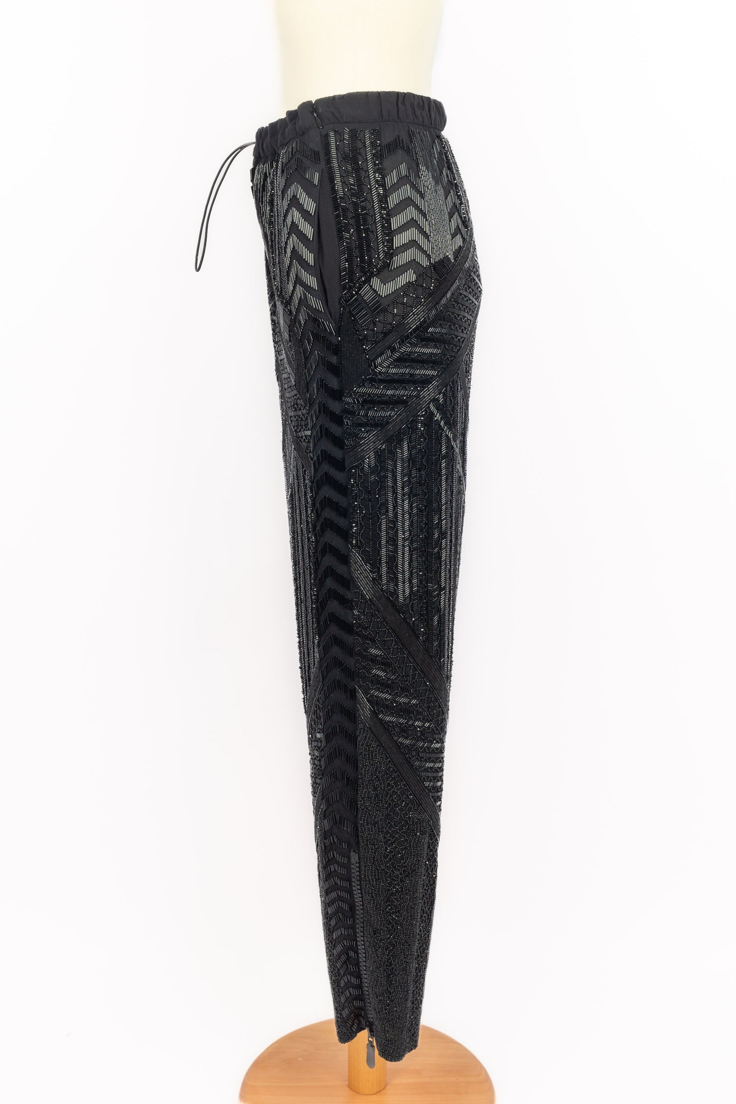 Pantalon à paillettes noires Pucci