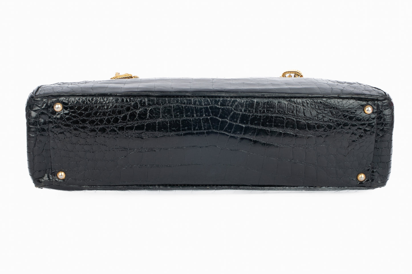 Sac en crocodile noir Morabito
