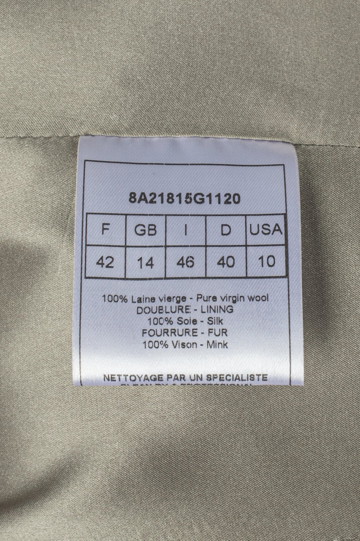 Manteau Christian Dior Hiver 2008