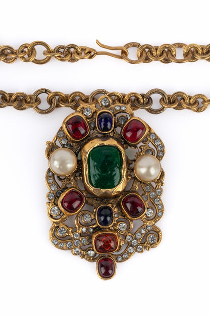 Collier pendentif byzantin Chanel 1984