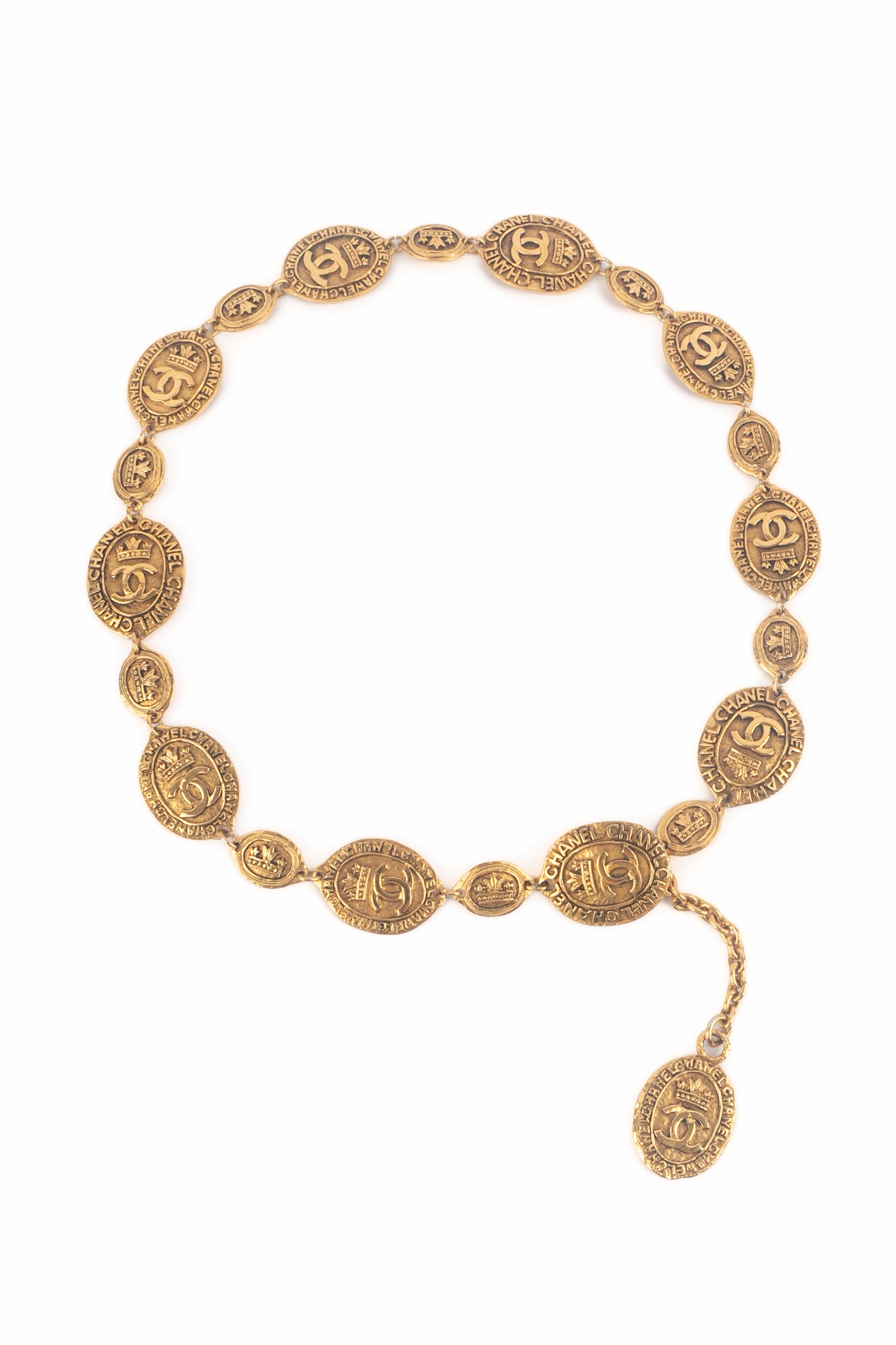 Ceinture dorée Chanel 1980's