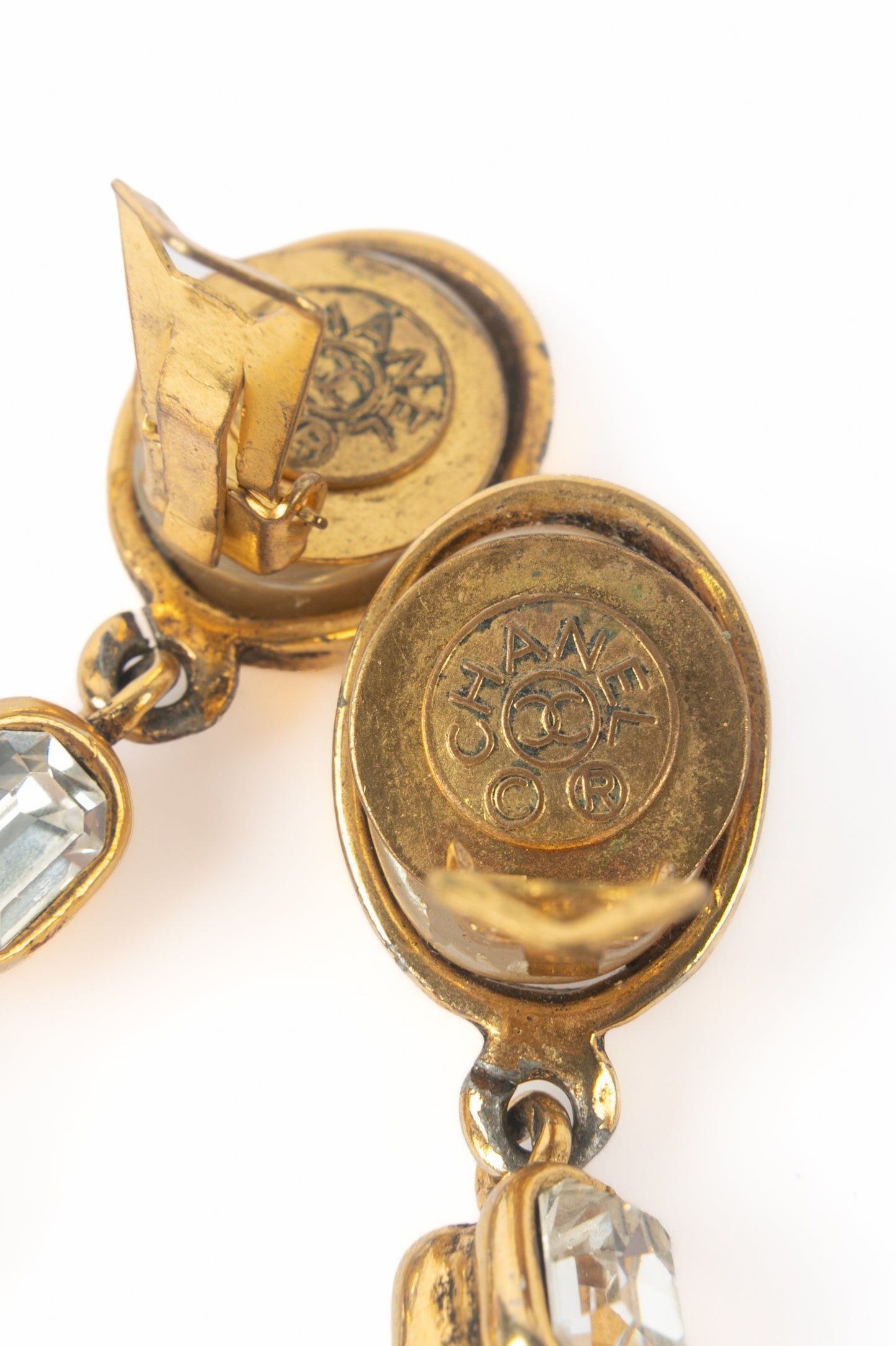 Boucles d'oreilles byzantines Chanel 1980's