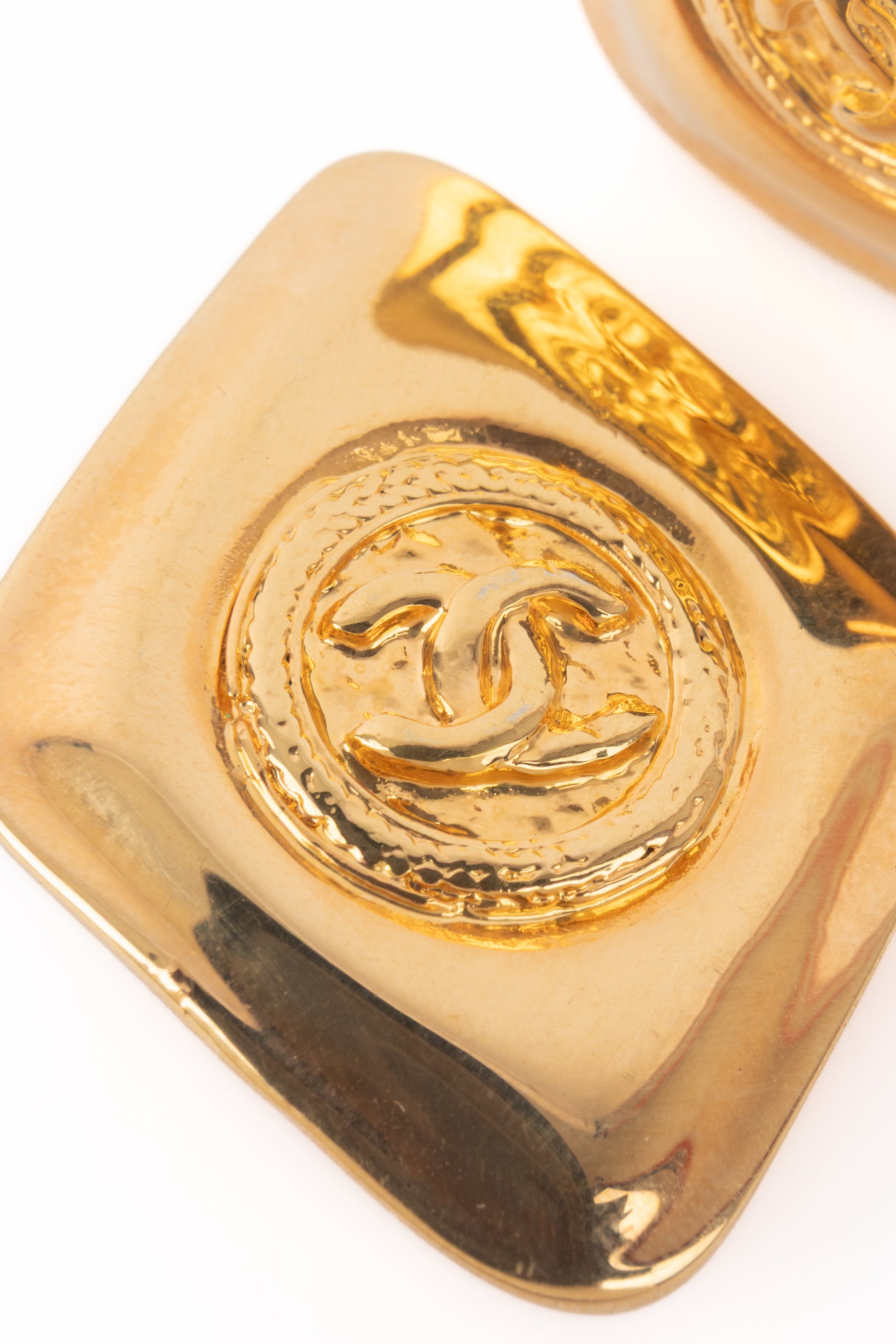 Boucles d'oreilles cc Chanel 1980's