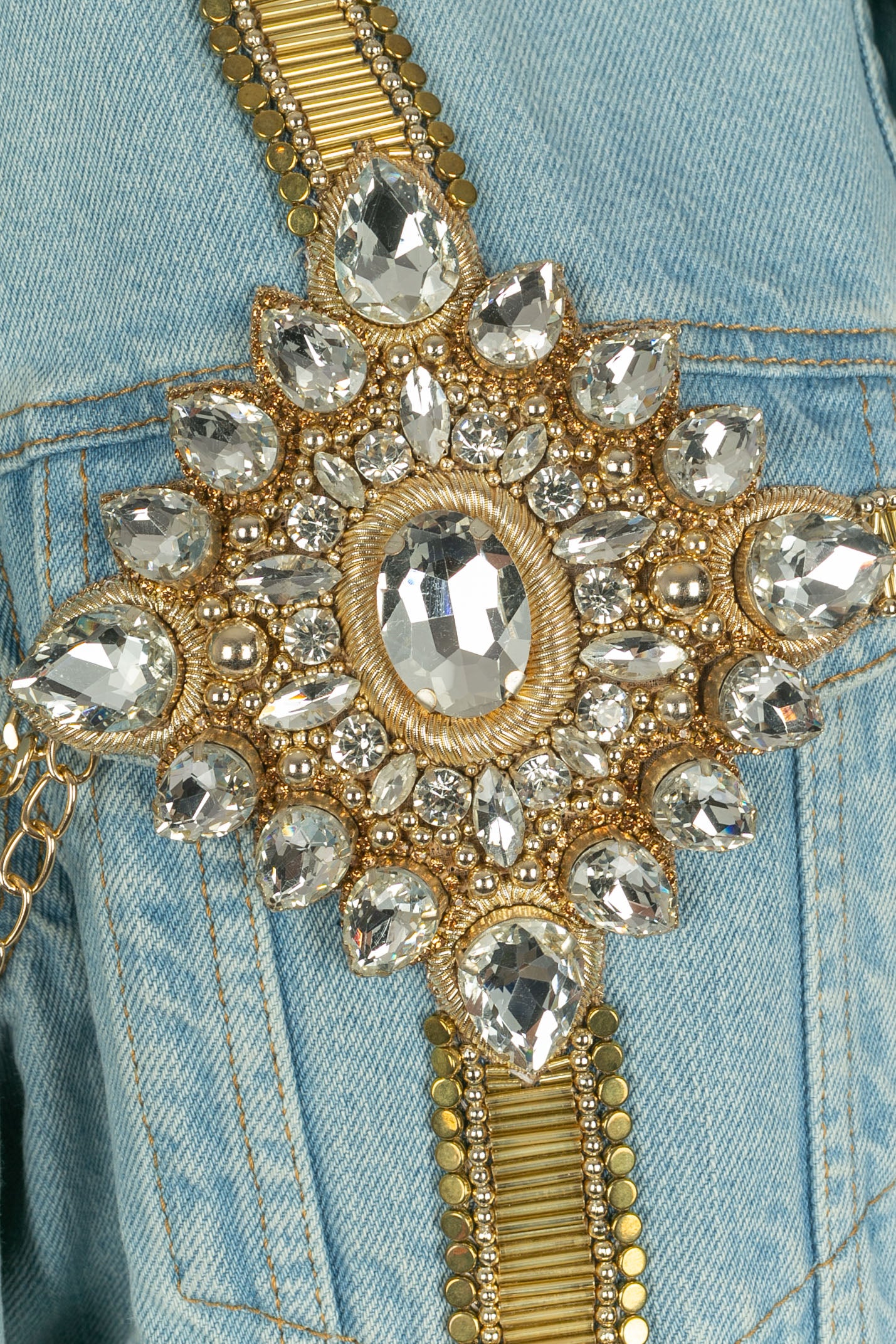 Veste en jean Balmain