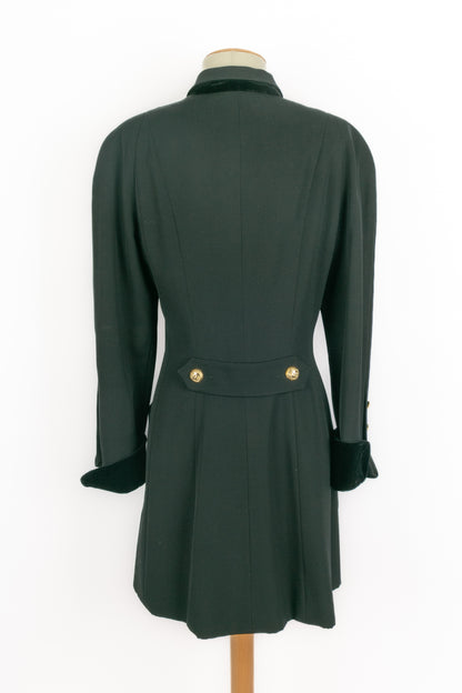 Veste noire Chanel 1990's