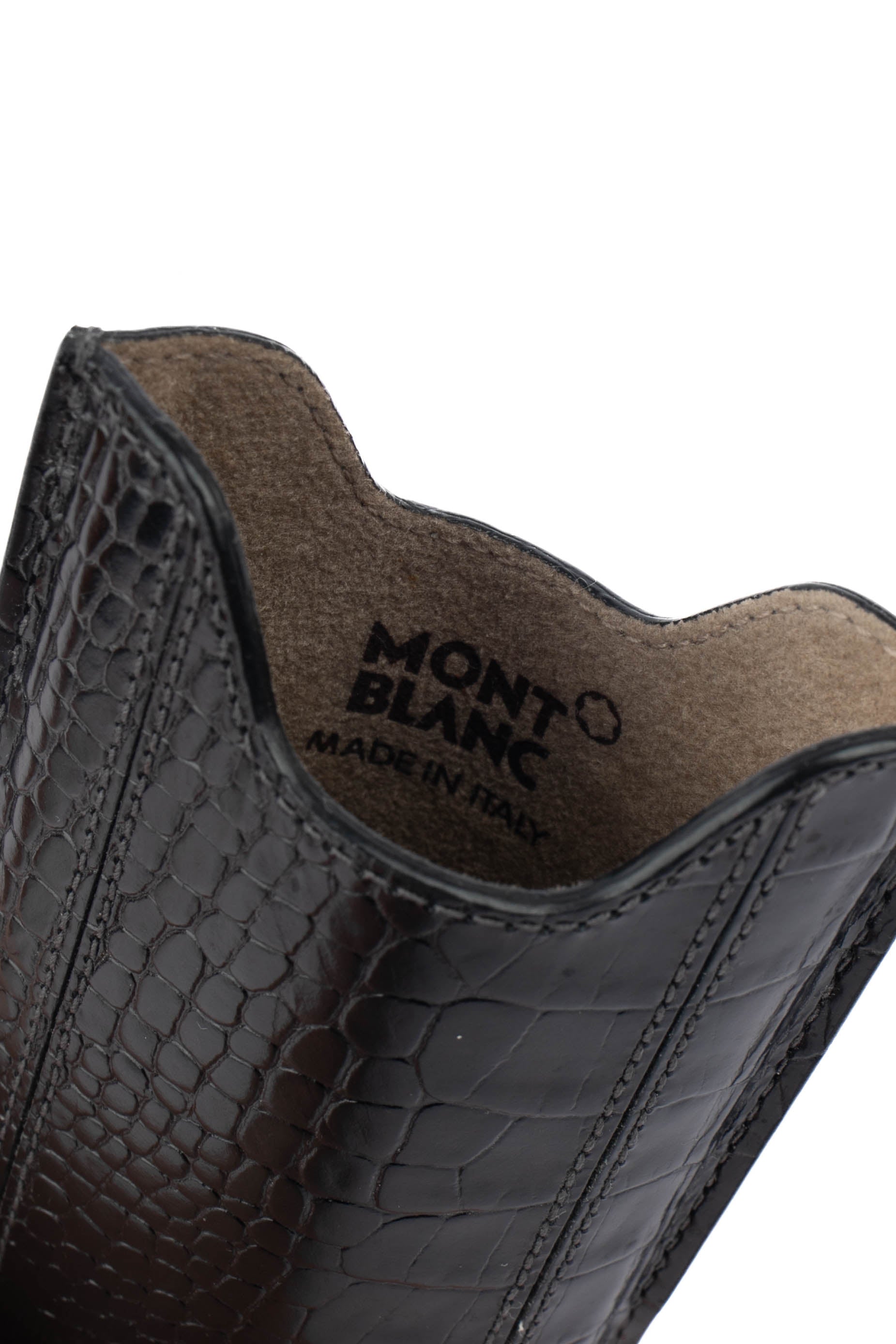 Étui en veau effet crocodile Mont Blanc