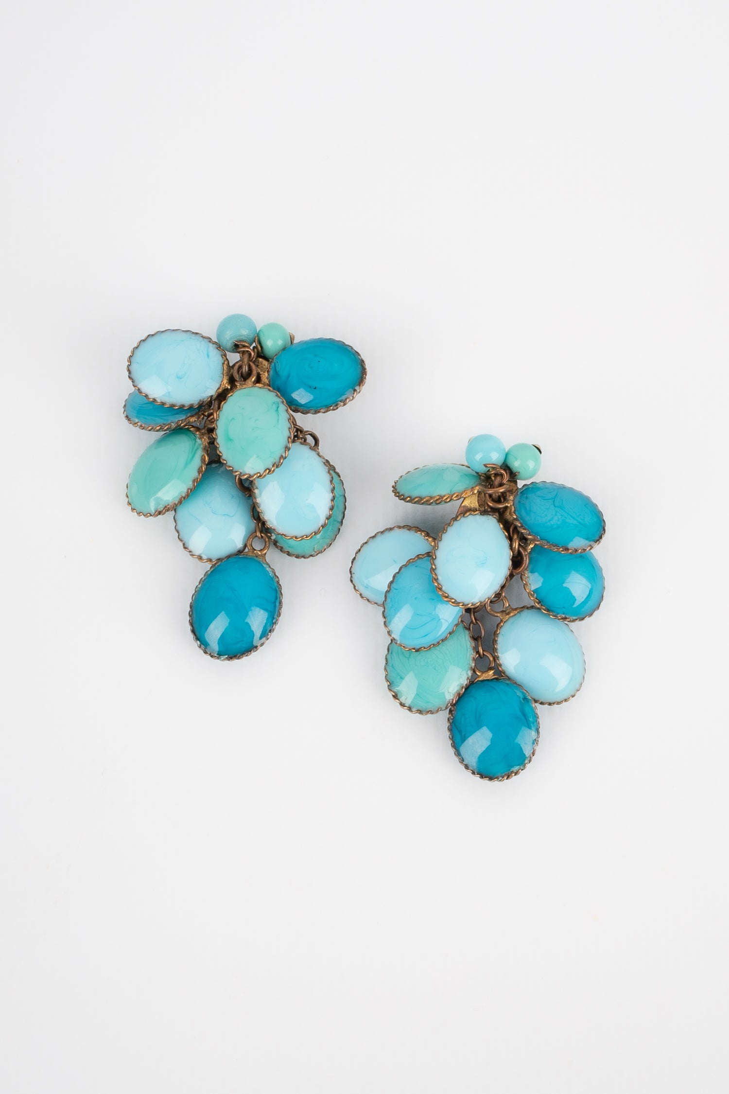 Boucles d'oreilles en pâte de verre