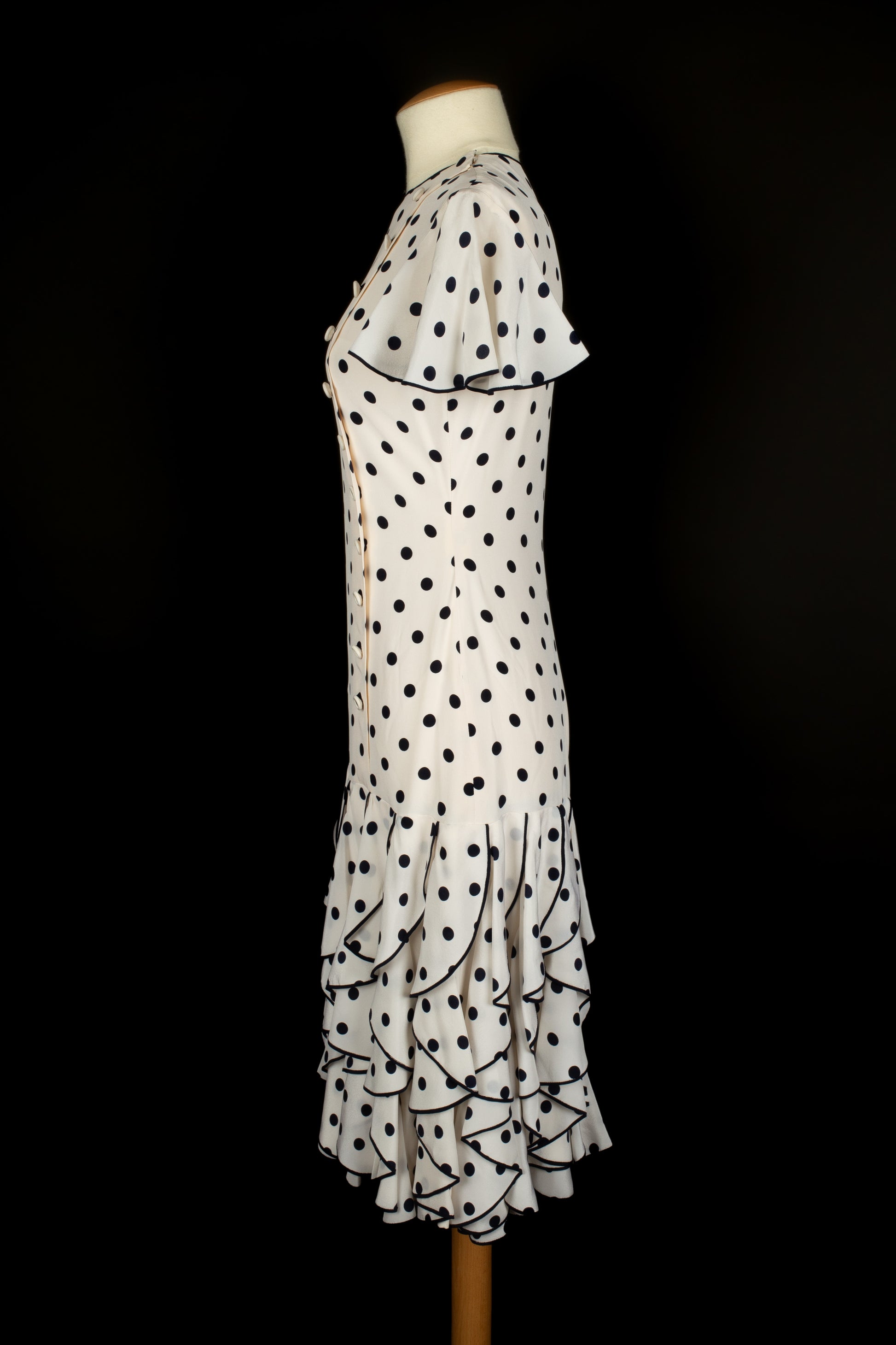 Robe à pois Chanel Haute Couture 