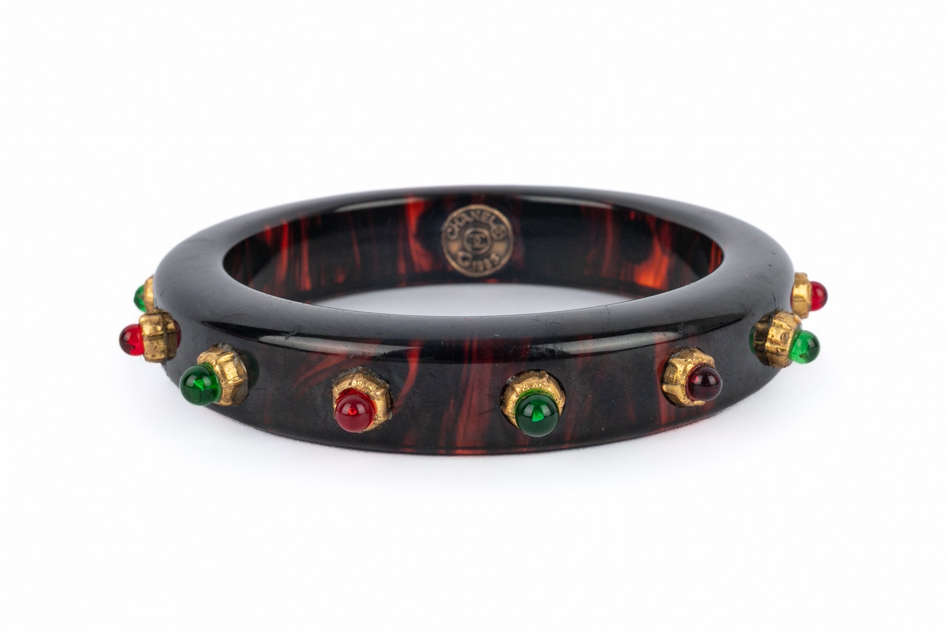 Bracelet en bakelite Chanel 1985
