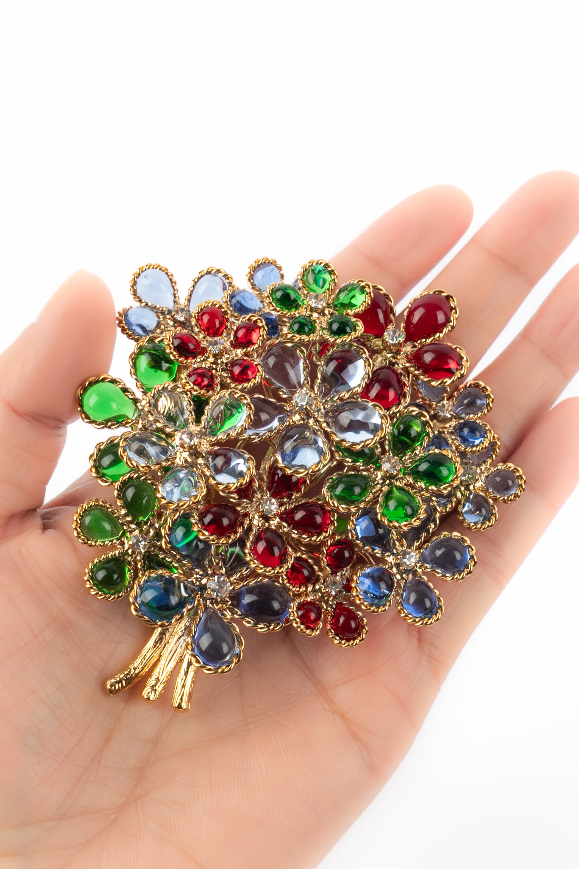 Broche fleurs Augustine