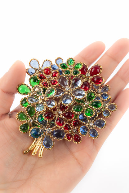 Broche fleurs Augustine