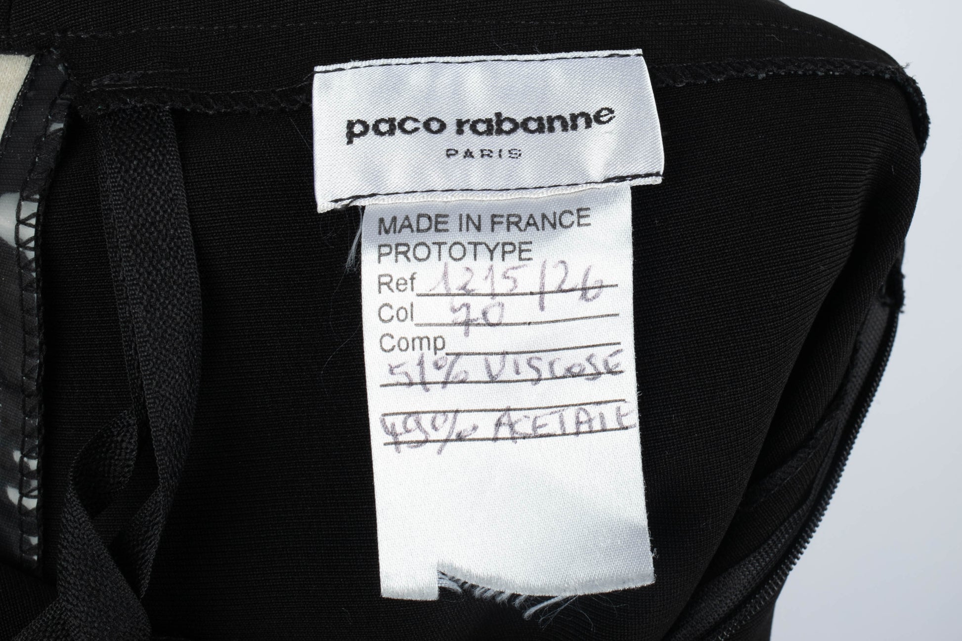 Jupe noire Paco Rabanne