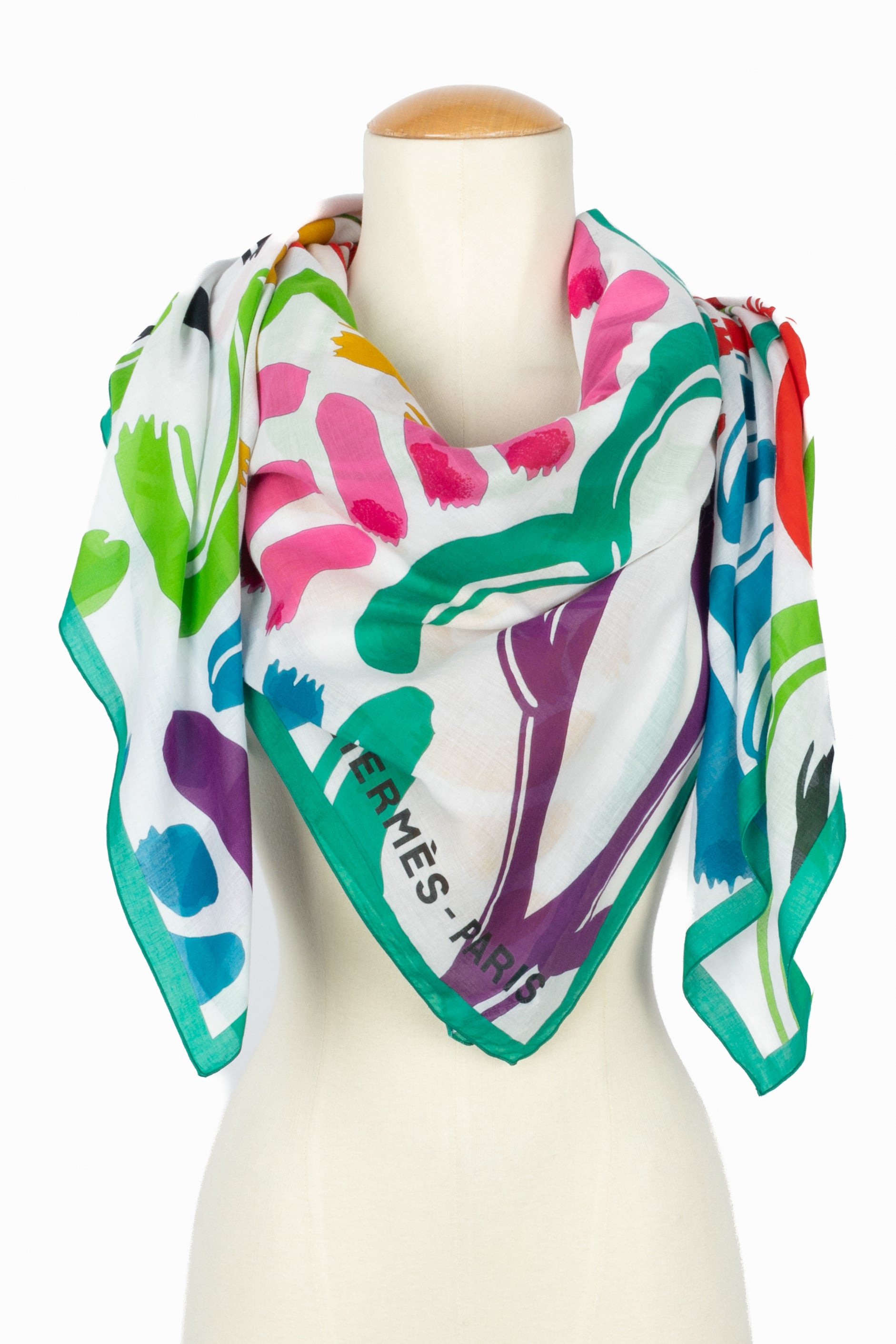 Paréo / foulard multicolore Hermès 