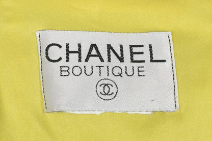 Veste en tweed jaune Chanel 