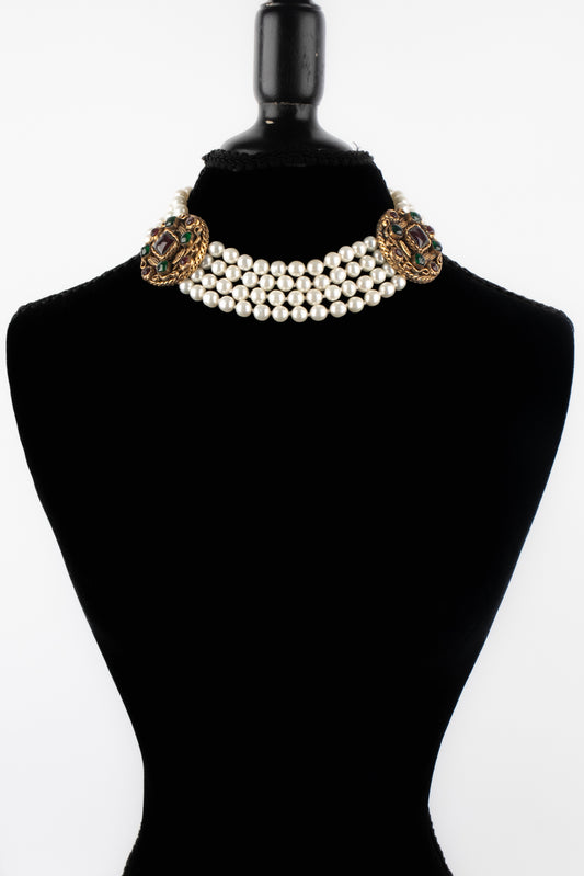 Collier ras de cou Chanel 1984