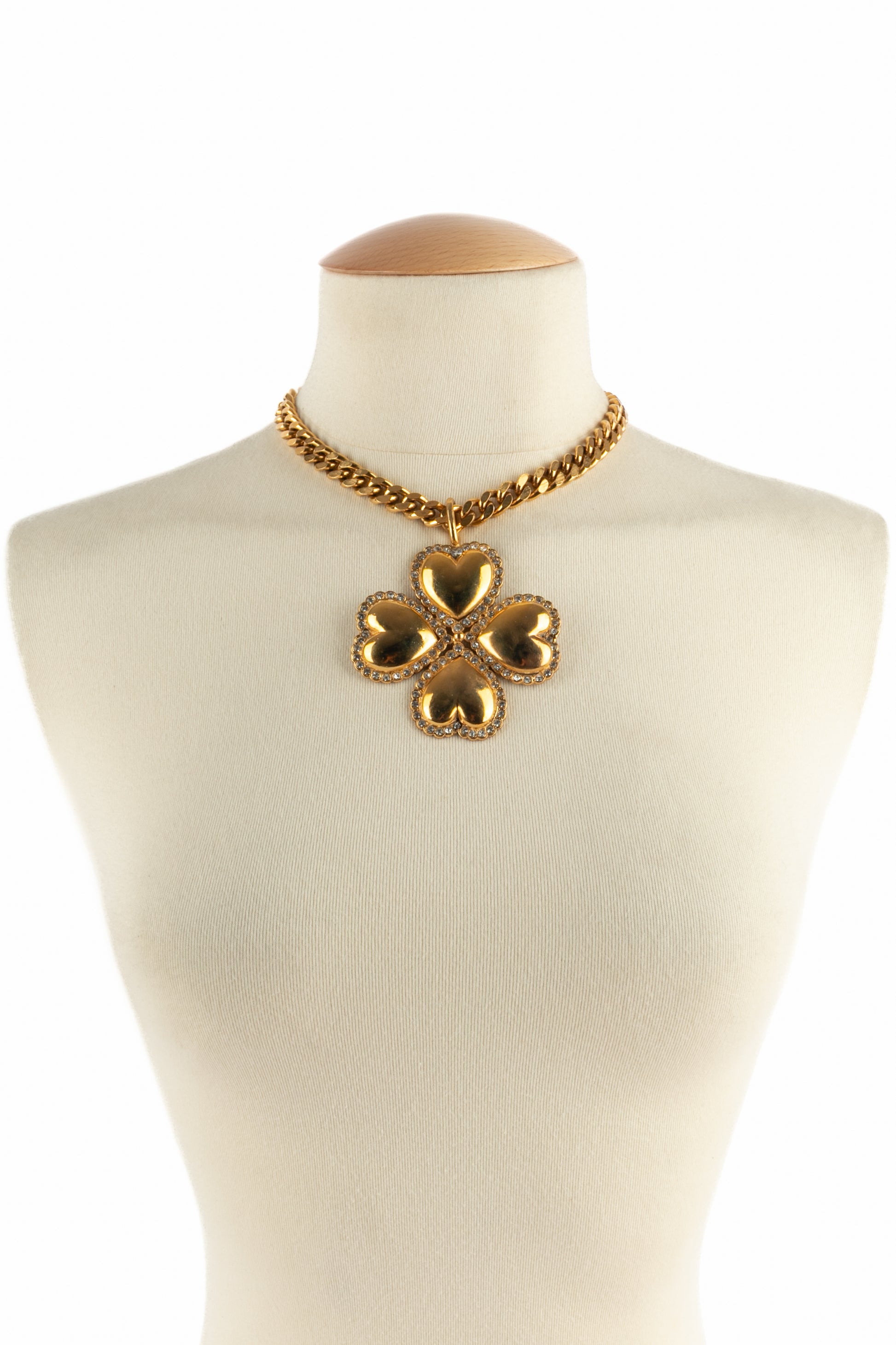 Collier trèfle Chanel 1985's