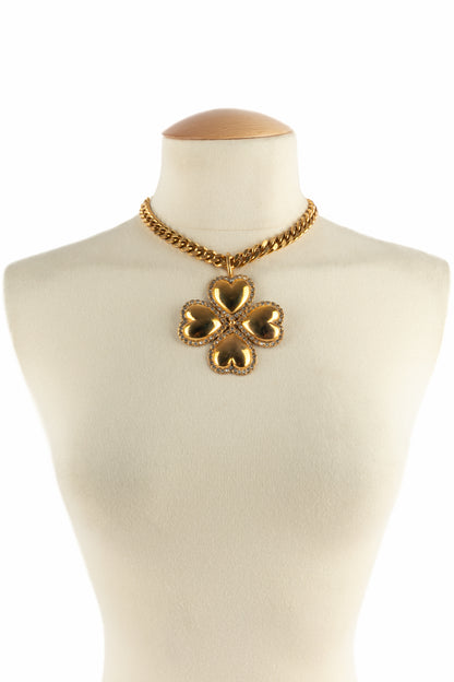 Collier trèfle Chanel 1985's