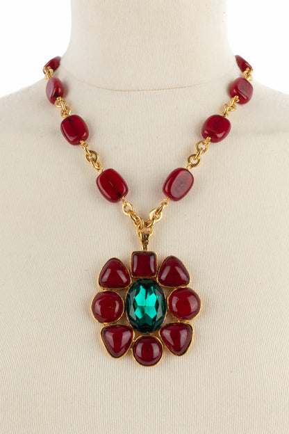 Collier pendentif Chanel 1990's