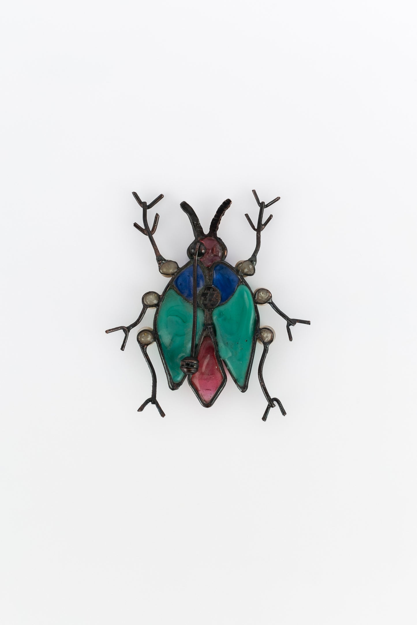 Broche insecte en pâte de verre Loulou de la Falaise