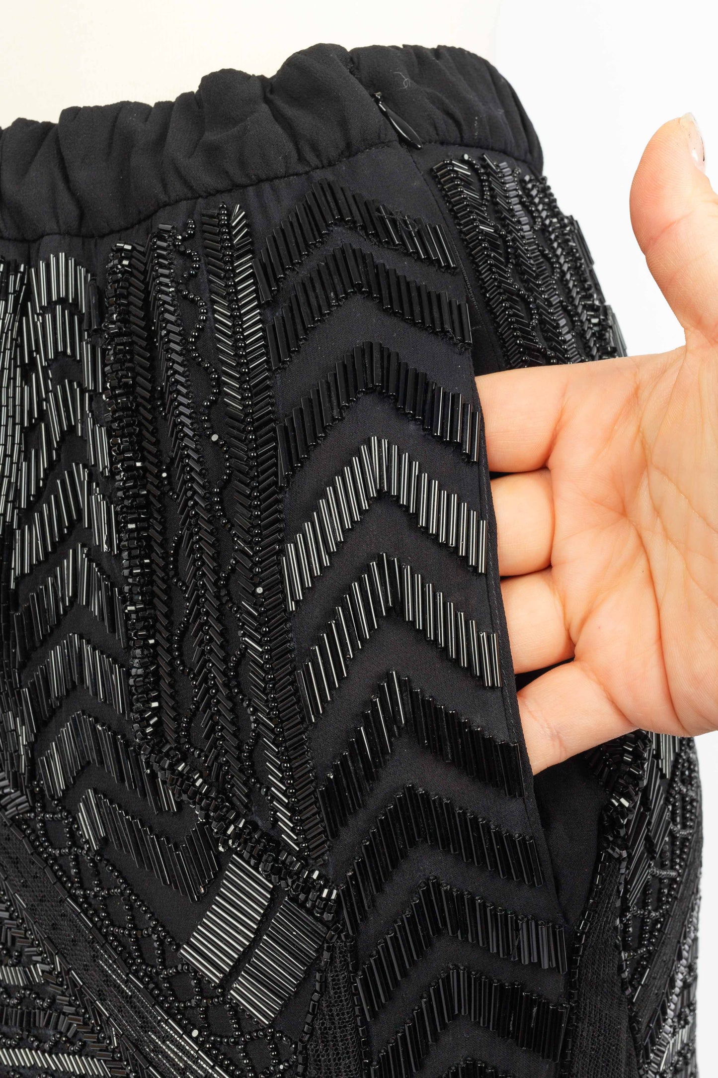 Pantalon à paillettes noire Pucci