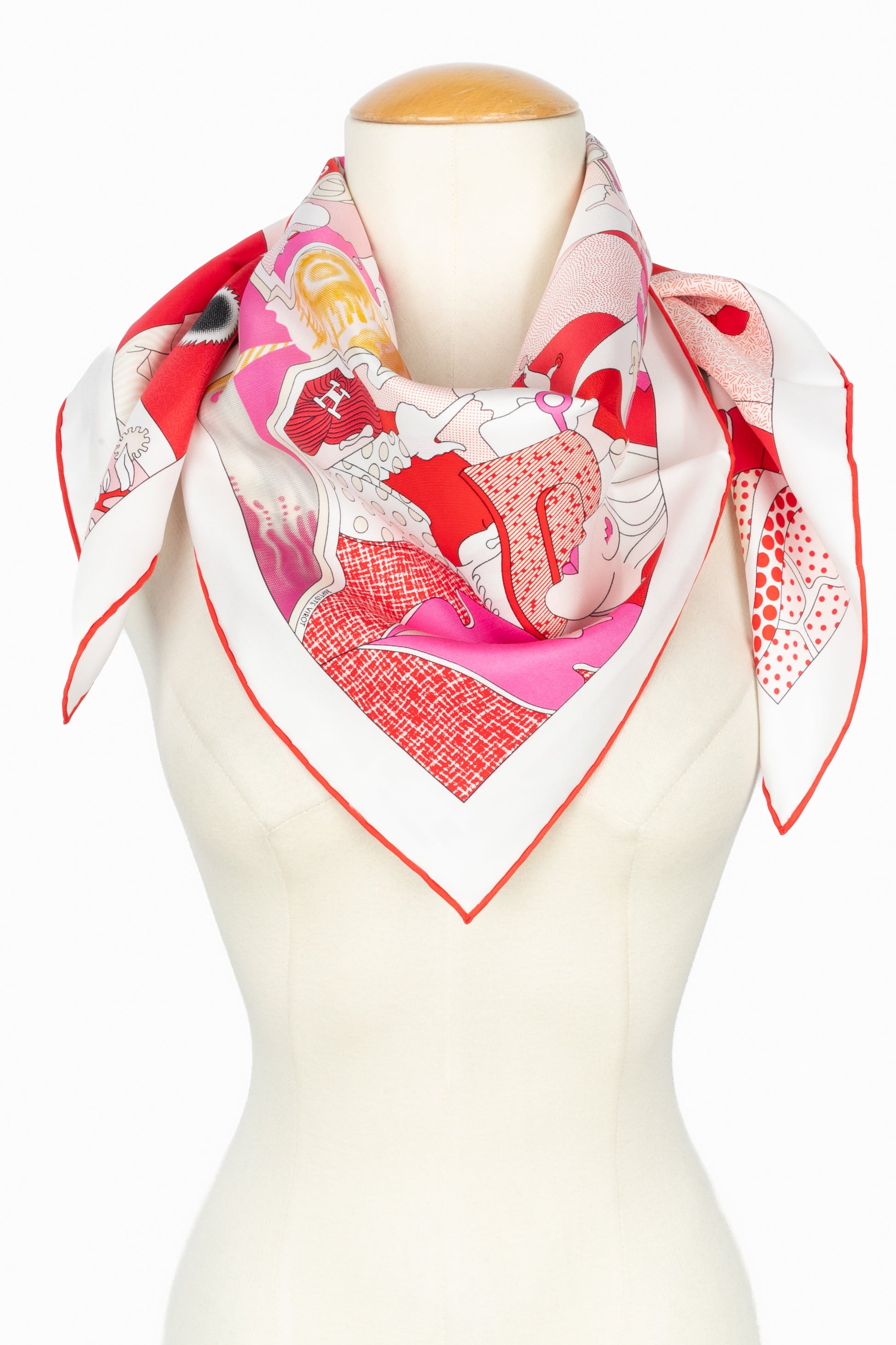 Carré / Foulard "ça décoiffe" Hermès