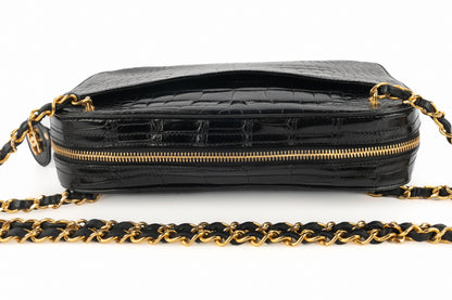 Sac caméra en crocodile Chanel