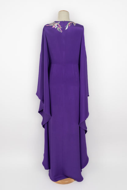 Longue robe en soie Emilio Pucci