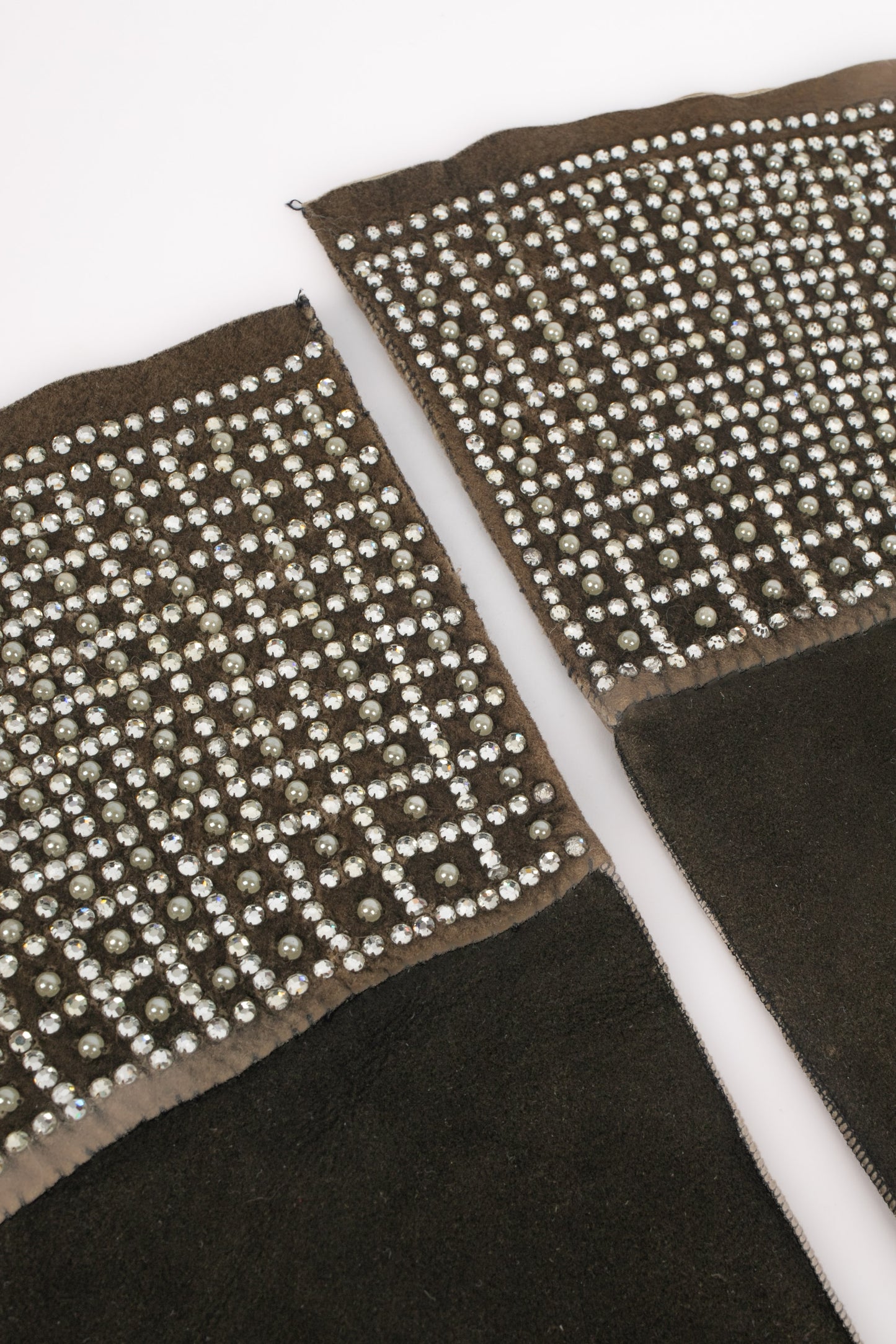 Gants vintage en cuir 