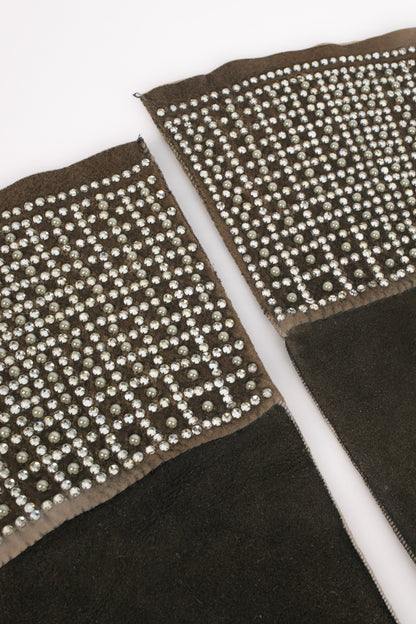 Gants vintage en cuir 