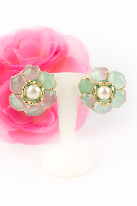Boucles d'oreilles fleur Augustine