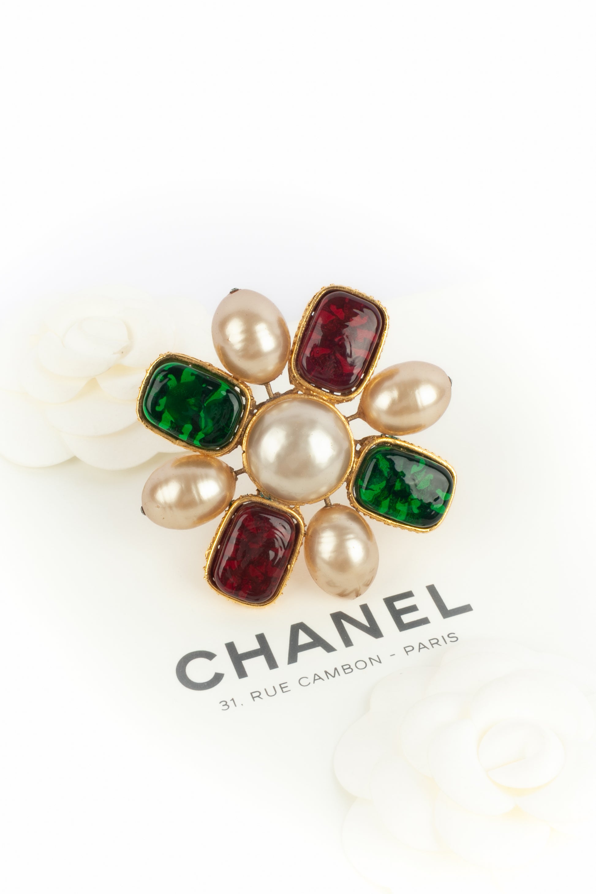 Broche croix Chanel 1990's