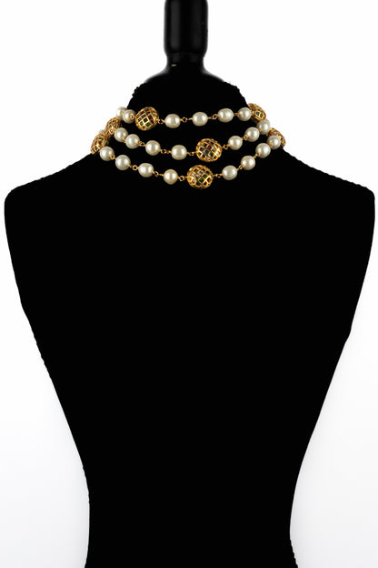 Collier de perles Chanel 1990's