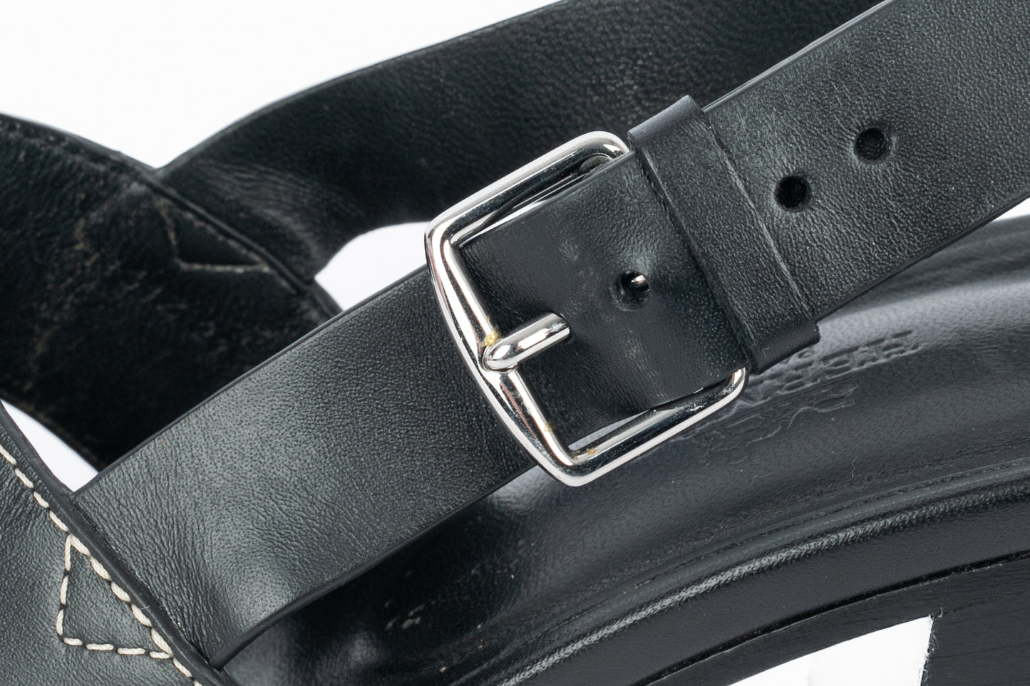 Sandales "Elbe 60" en cuir Hermès