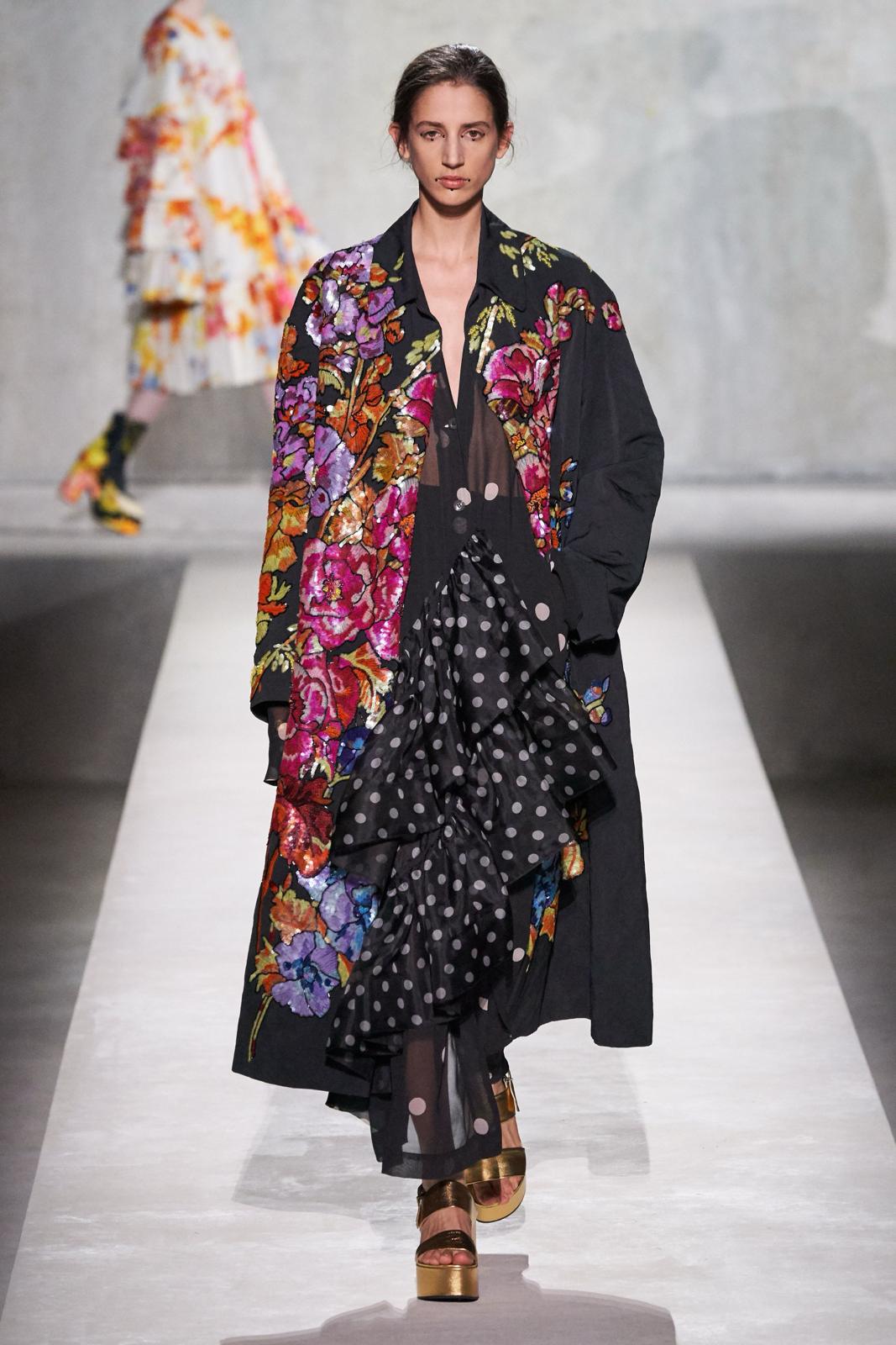 Manteau Dries Van Noten Printemps 2020
