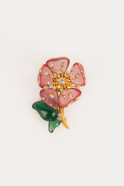 Broche fleur Gripoix