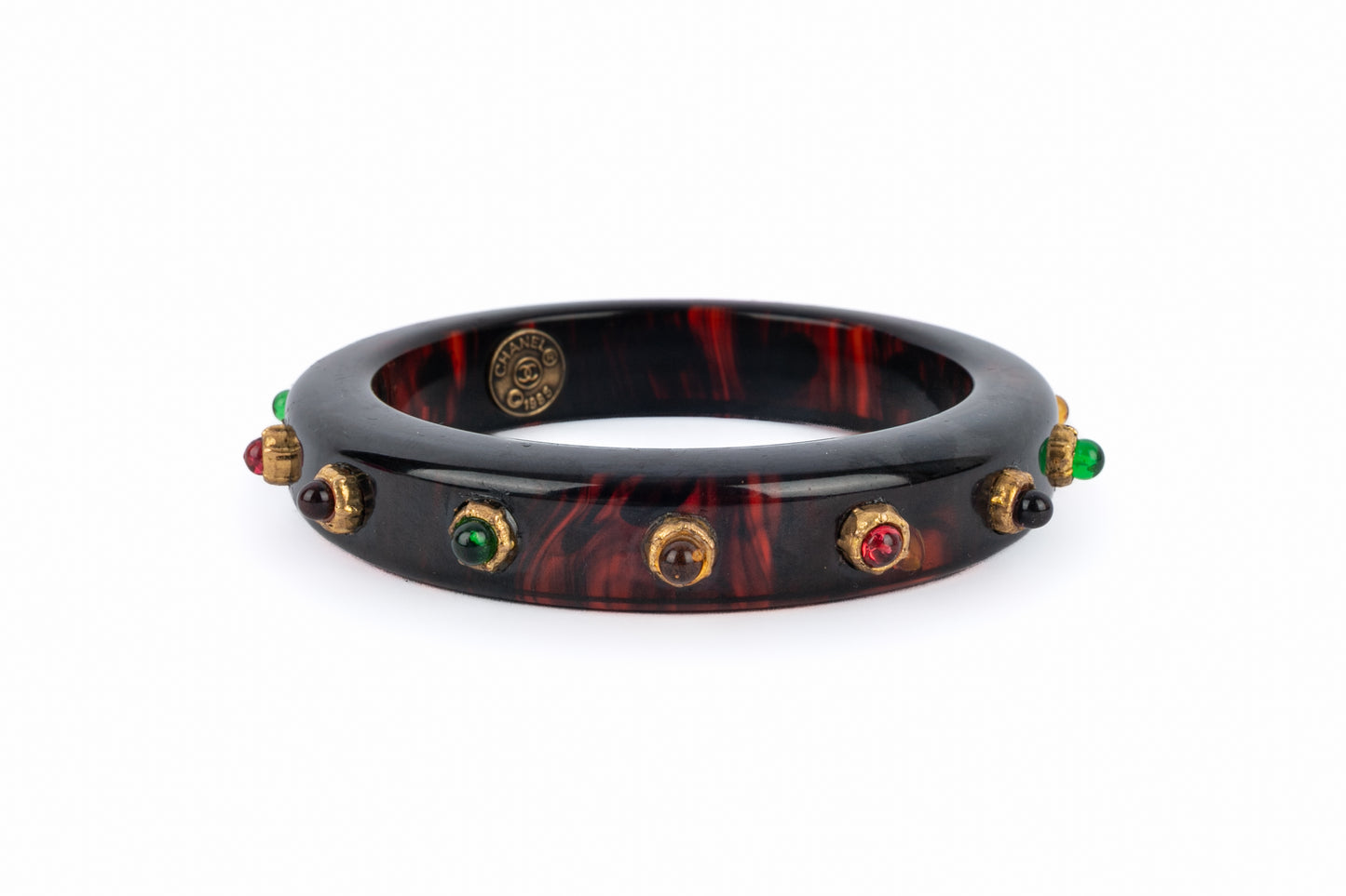 Bracelet en bakelite Chanel 1985