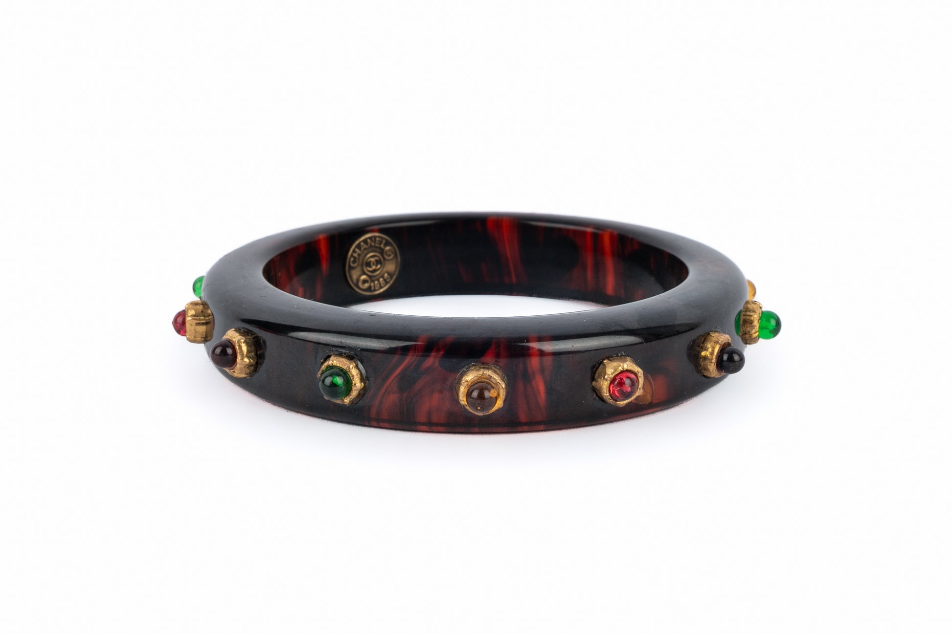 Bracelet en bakelite Chanel 1985