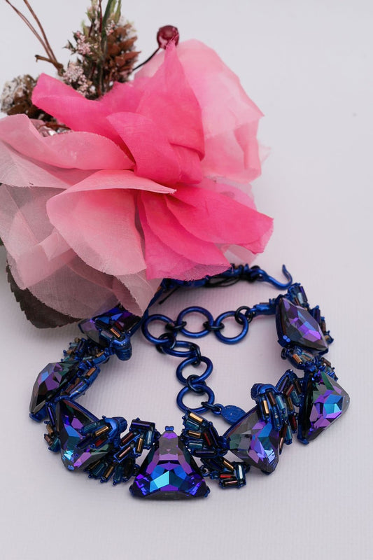 Collier bleu Christian Lacroix