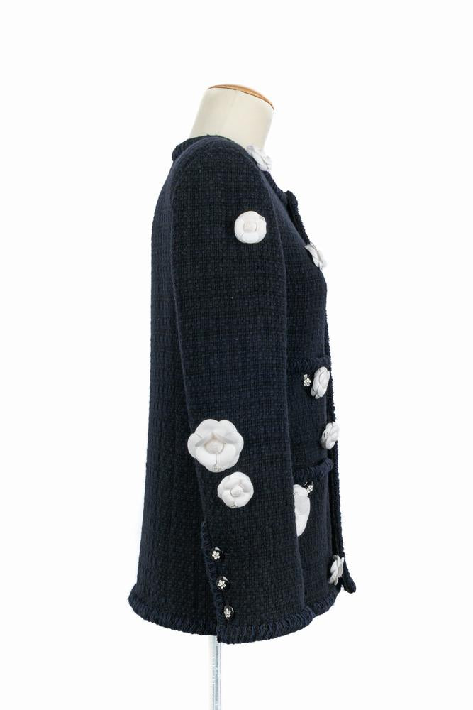 Veste "camélias" Chanel Hiver 2023