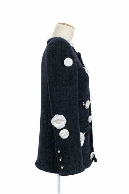 Veste "camélias" Chanel Hiver 2023