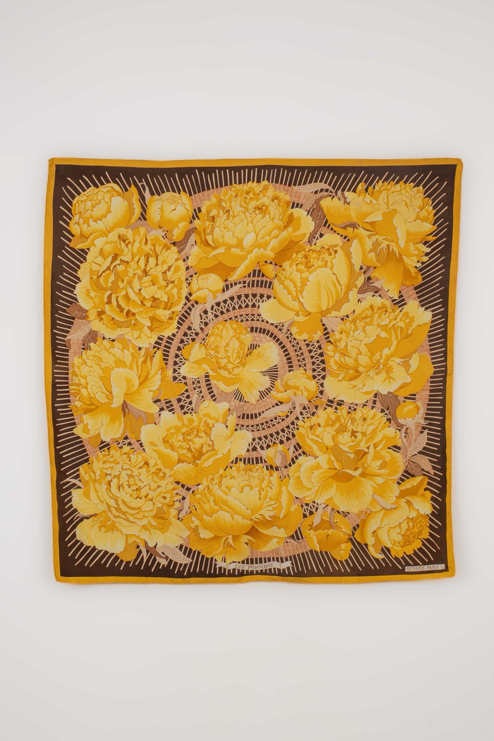 Foulard / Carré "Les pivoines" Hermès