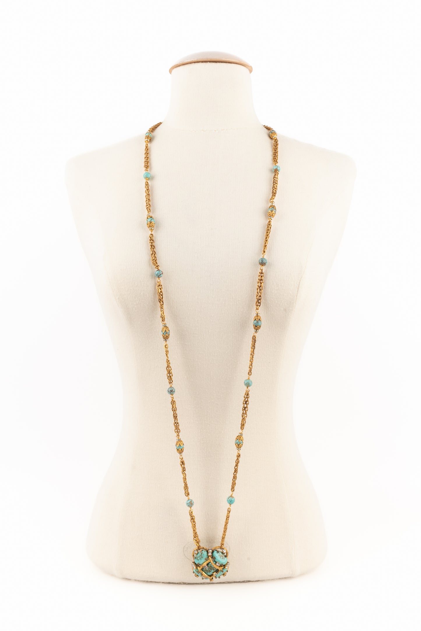 Collier turquoise Chanel Haute Couture