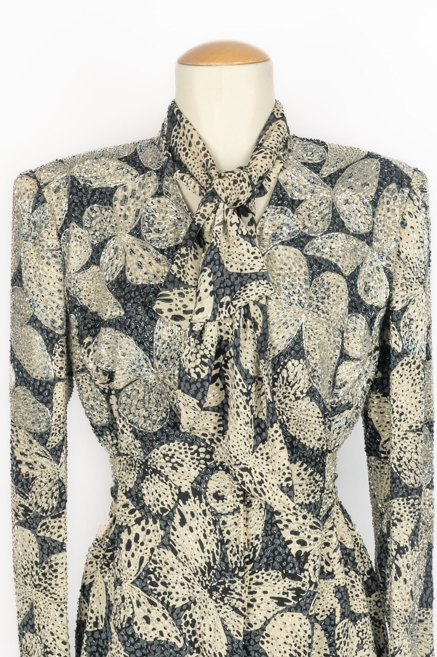 Ensemble en soie Hanae Mori Haute Couture 1985's