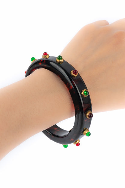 Bracelet en bakelite Chanel 1985