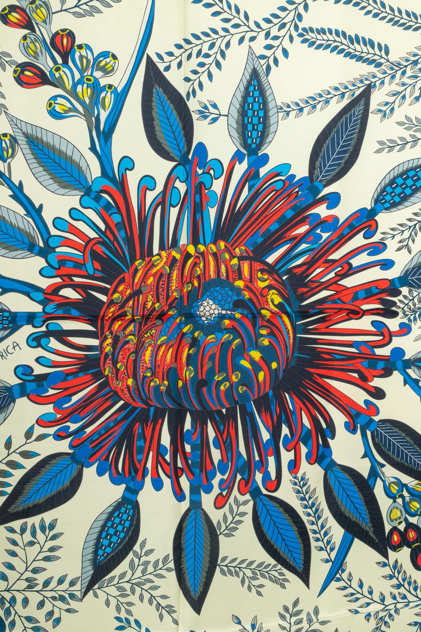 Foulard "Fleurs d'Afrique du Sud" Hermès