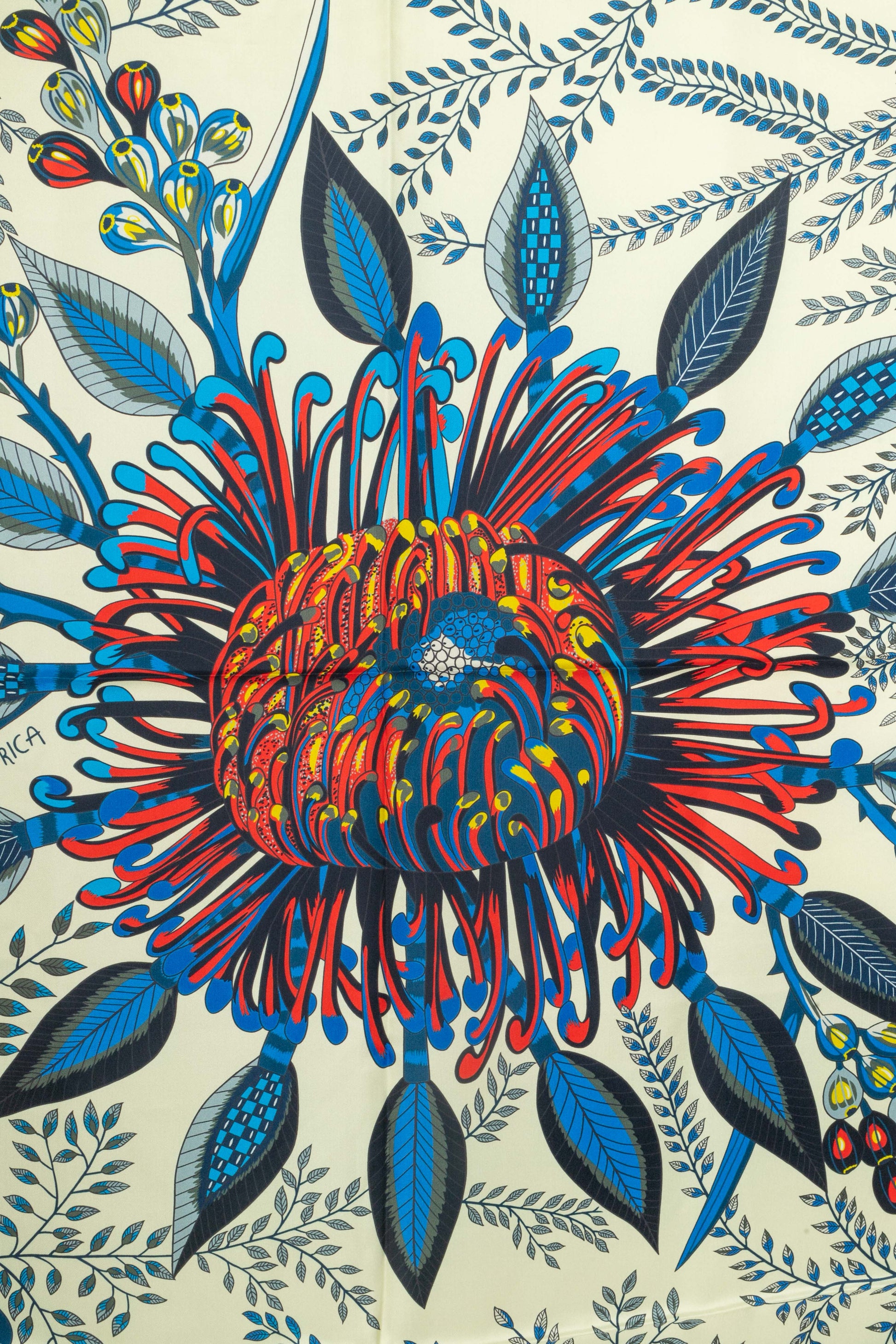 Foulard "Fleurs d'Afrique du Sud" Hermès