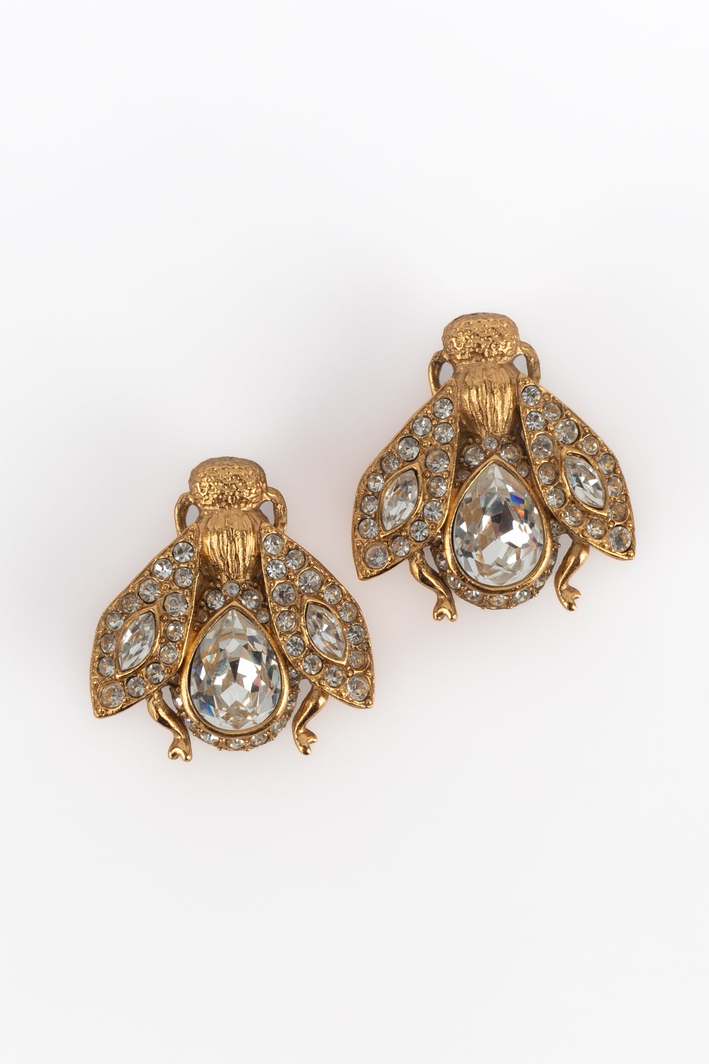 Boucles d'oreilles abeilles Dior